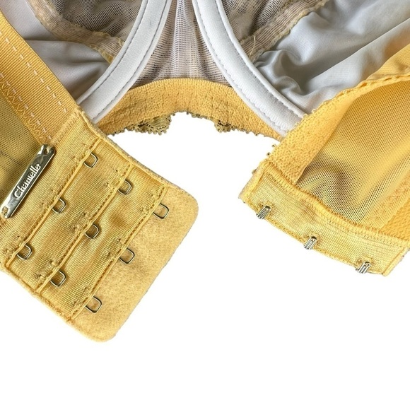 Chantelle Rive Gauche 3281 Lace Full Coverage Unlined Bra Plus 40DDDD (G) Yellow - Picture 10 of 14